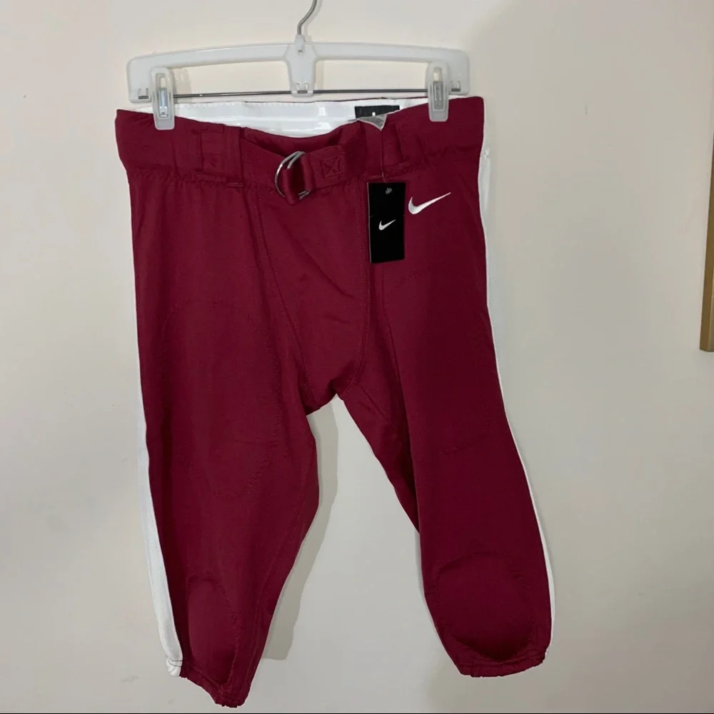 Nike Football Pants Red Maroon L NWT
